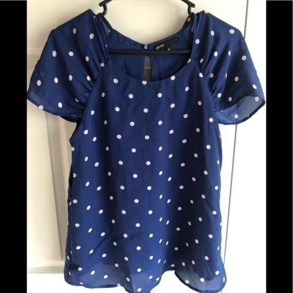 Gibson Women’s Polka Dot Blouse Size X-Small